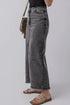 'Mobi' Raw Hem Midi Denim Skirt with Pockets - Celes Fashion
